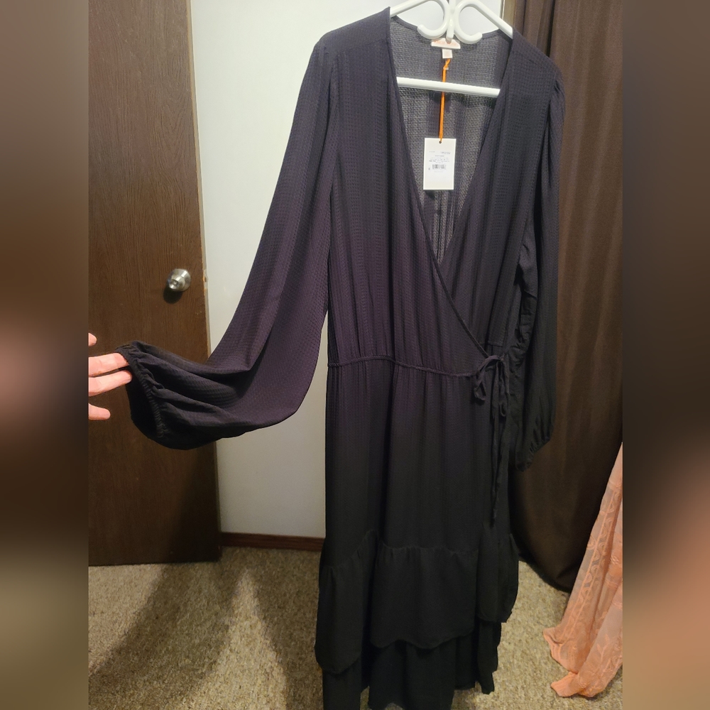 🐰Plus Size Faux Wrap Dress